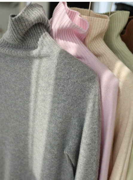 Light gray tall neck