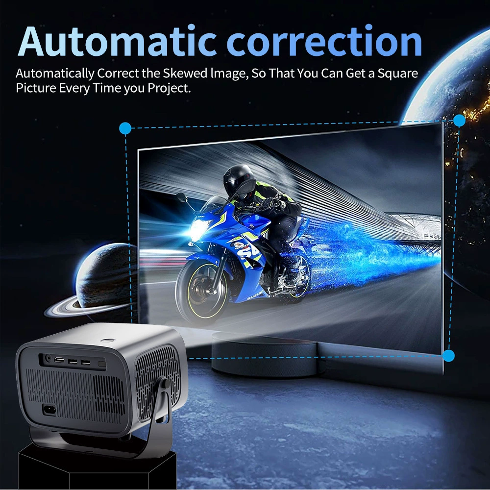 A10 Plus Android Projector Cross-border Portable Projector Gaolumen Home Projection 4K Office Projector