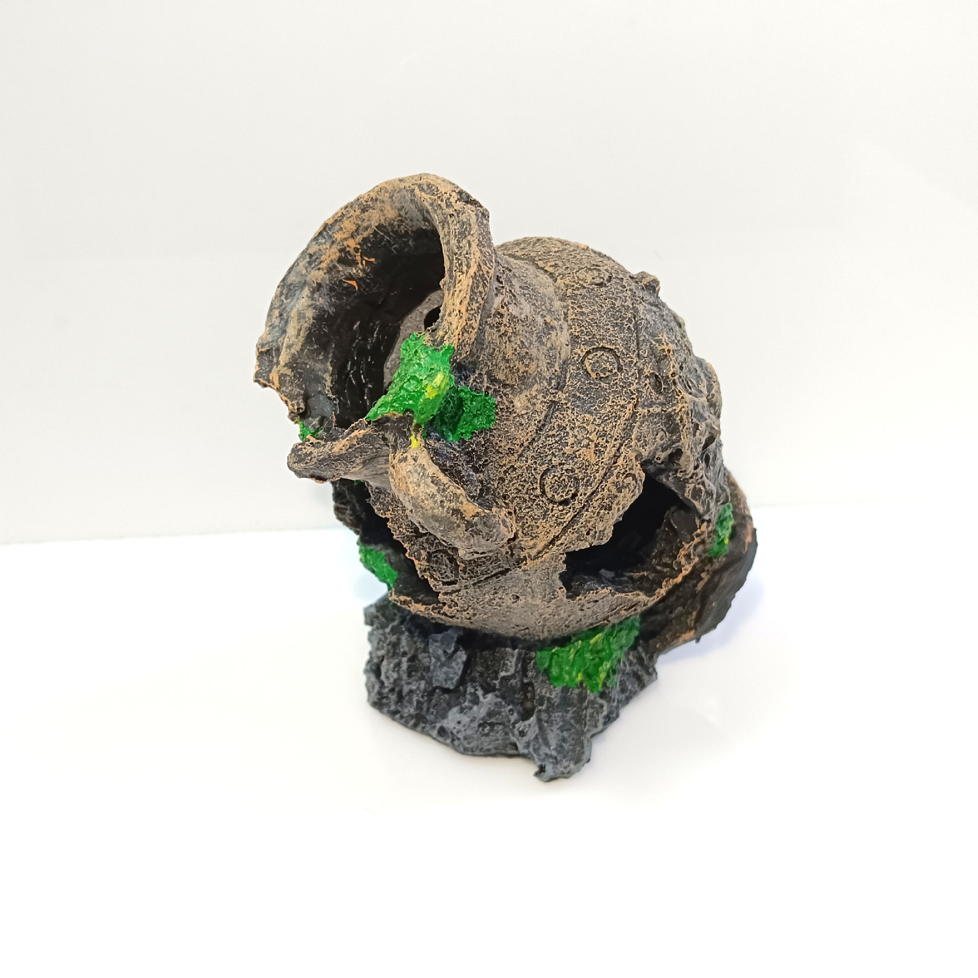 Decoración de pecera, decoración de acuarios, paisajismo, cría de peces y camarones, casa de refugio al por mayor, vasijas de barro gastadas, conjunto de tanques de plantas de agua