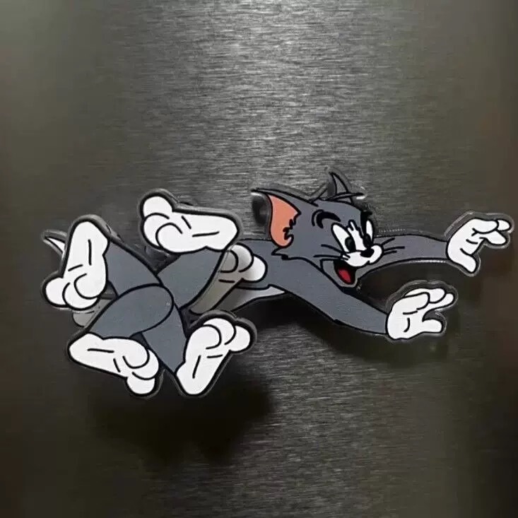 猫和老鼠趣味冰箱贴旋转亚克力磁吸贴2025新款卡通创意电表箱装饰|undefined