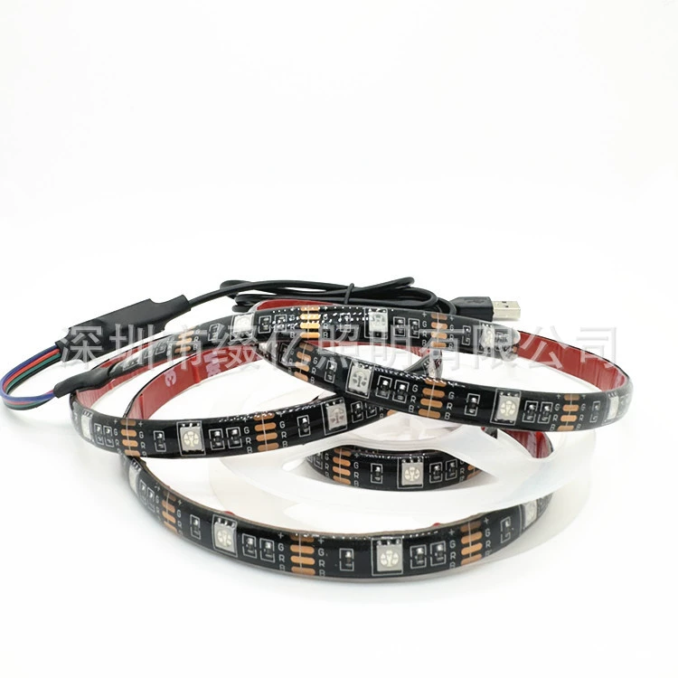 RGB лампа с 5V низковольтная мебель атмосферный светильник 5050 киберигровая кровать водонепроницаемый bluetooth пульт дистанционного управления светодиодная лента