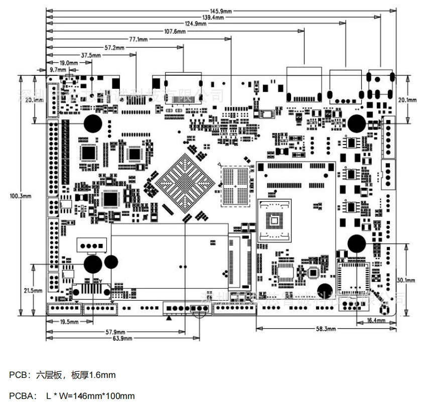 Промышленная материнская плата Ririn Micro RK3568, четырёхъядерная, распознавание лиц, торговый терминал/робот, RS485, поддержка CAN-интерфейса