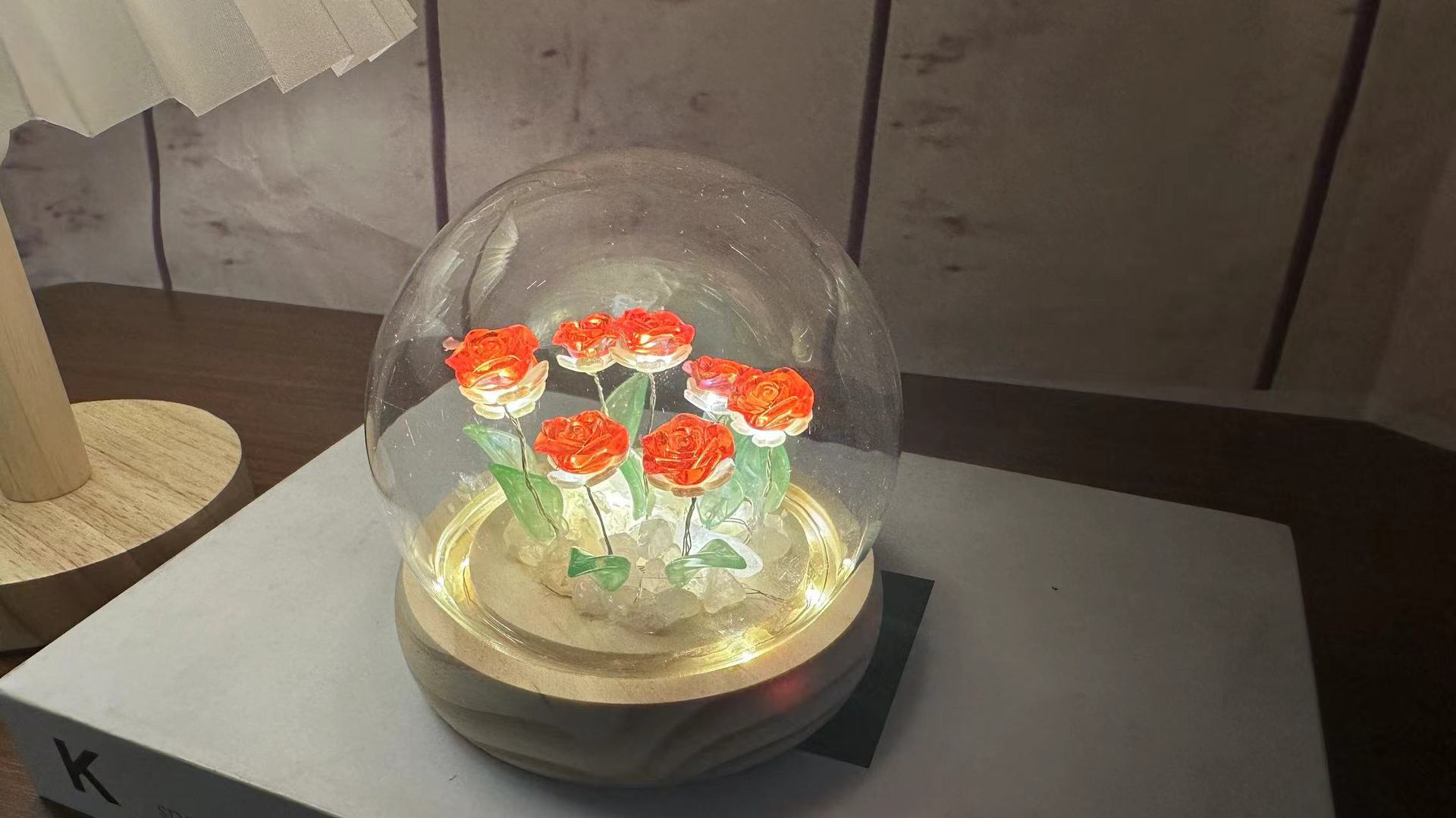 Luz de noche rosada DIY luces de atmósfera para novio novia novia cumpleaños regalo del día del maestro día de San Valentín lámparas LED