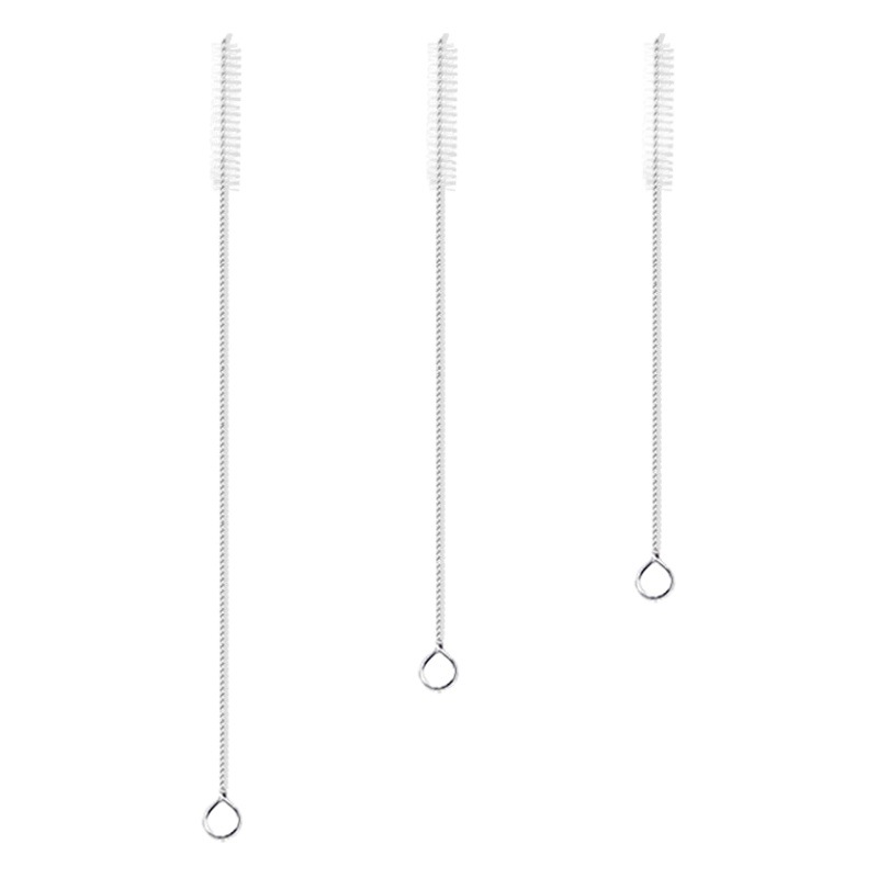 Cross-Border Silicone Straw Brush 304 Stainless Steel Brush Spout Pipe Funnel Baby Bottle Cleaning Cup Brush