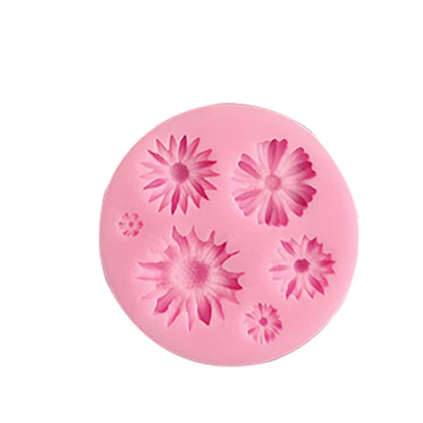 Silicone fondant contains rose