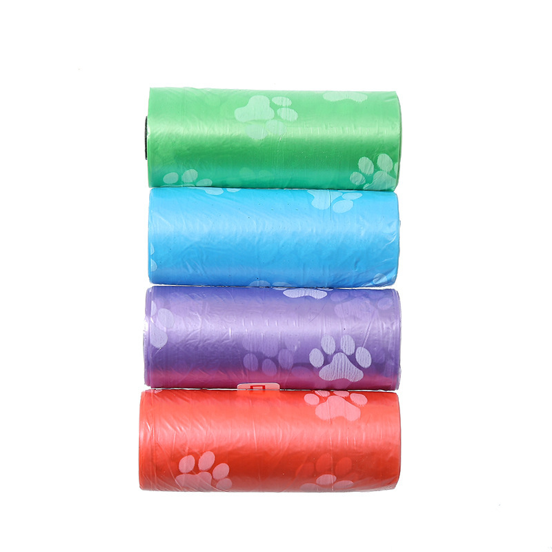 Pet poop bag, dog poop bag, cat paw print poop bag, garbage bag, feces disposable cleaning bag 5