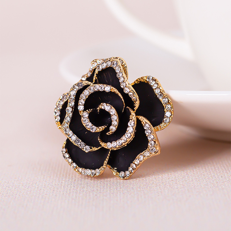 Europäisch-amerikanische Strass-Broschen im Öltropfen-Design für Damen, hochwertige Anzugverzierung, modisch und elegant, Kamelie_voghion.com