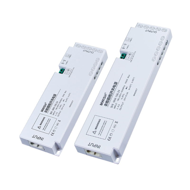 Mingwei 220V a 12V24V Gabinete de vino Armario Luz de gabinete Fuente de alimentación conmutada Luz de interfaz DuPont con transformador
