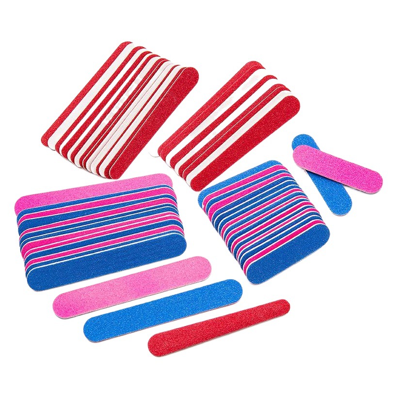 Disposable Nail File Manicure Wood Chip Sanding Strip Long Round Sandpaper File Polishing Manicure Tool Portable Manicure