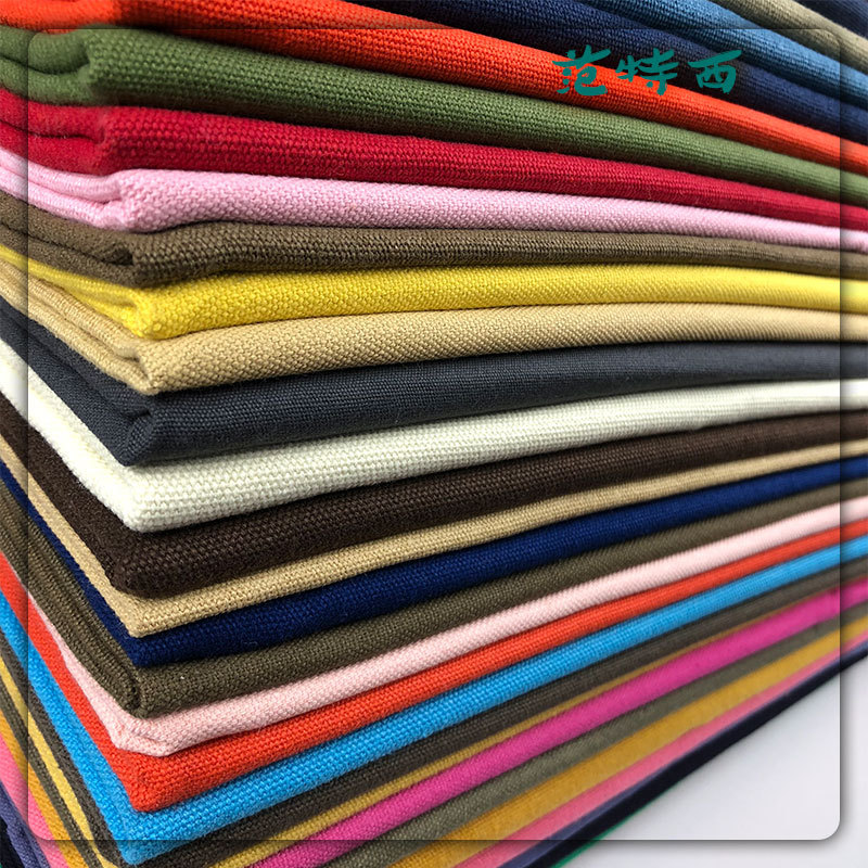 Lona colorida de algodón puro más vendida en stock 6A8A12A16A material para zapatos de equipaje tela gran cantidad preferencial directo del fabricante