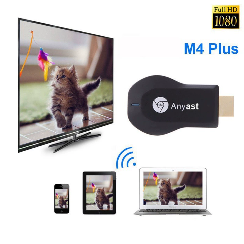 Беспроводной HDMI видеоплеер для телефона M9Plus, Wi‑Fi зеркалирование экрана, M4 транслятор экрана, Anycast‑устройство