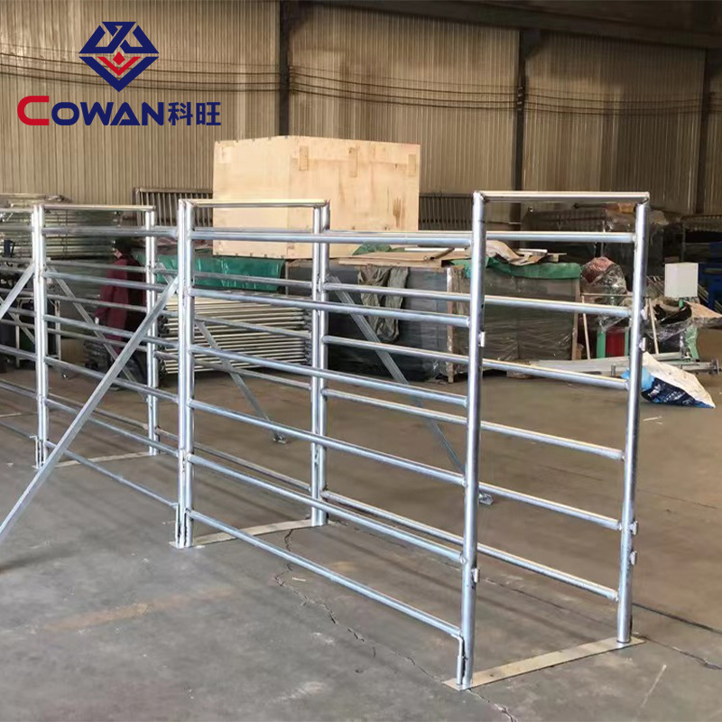 6 M canal de prevención de epidemias de ganado y ovejas cerca móvil cerca de cría de animales fabricante de barandilla móvil en stock