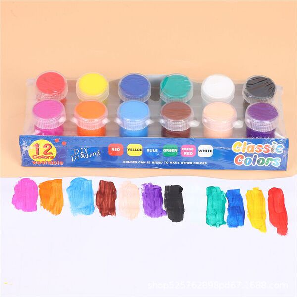 Pigment children's painted glass gouache
