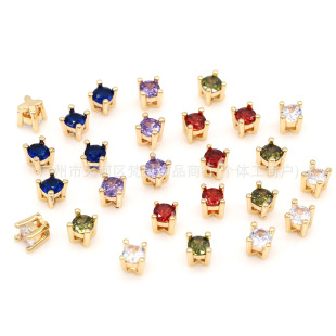 14K����ɫ��ʯצ��ִ�����ͨ�����diy����朴������ɢ��