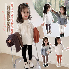 2023春裝新款女童時尚打底褲春秋季外穿寶寶彈力小腳褲兒童褲子潮