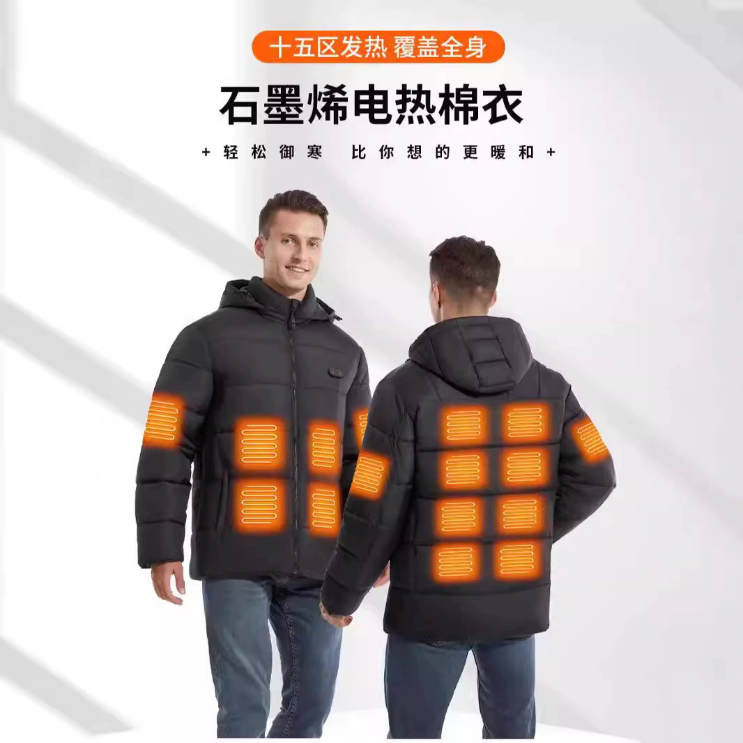 Амазонка с подогревом хлопчатобумажная одежда черный золотой внутренний вкладыш интеллектуальный USB лихорадка плюс размер пара новый трансграничный горячий продукт