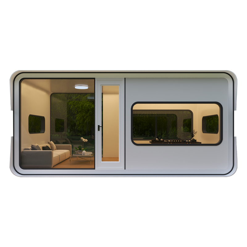 Oficina de alojamiento residencial de cápsula espacial explosiva, estación de manzanas, micro alojamiento residencial de contenedores, sala de sol, casa móvil