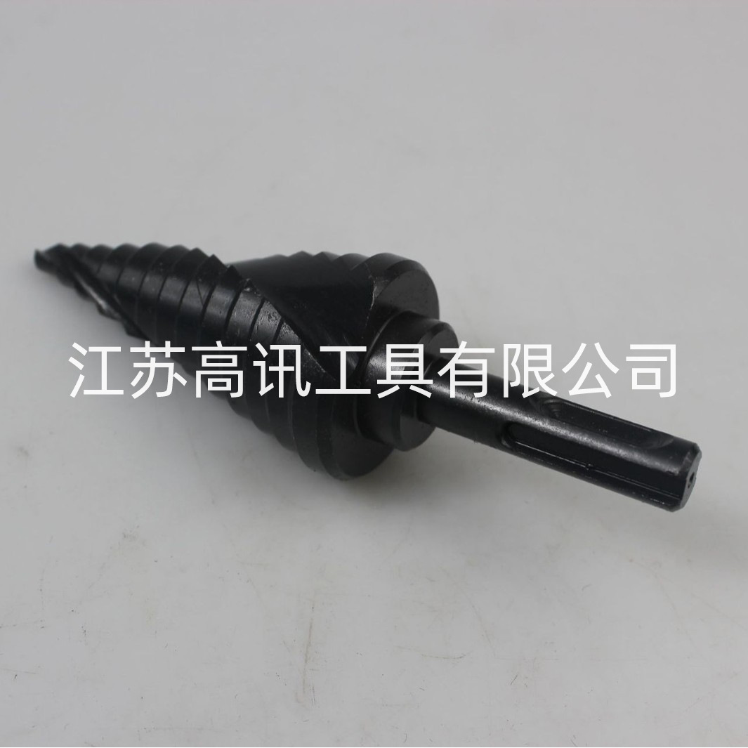 SDS plus 圆柄四坑冲击钻用高速钢螺旋槽阶梯钻头