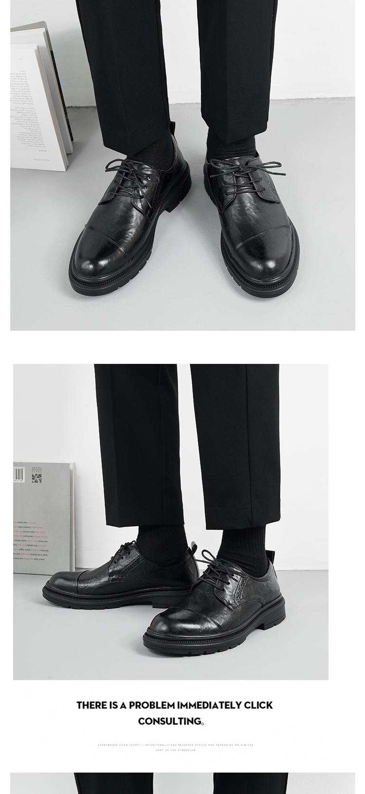 ShoeVault Spring Men's Casual Formal Business Style British Derby Leather Wedding Groom Shoes Men_voghion.com