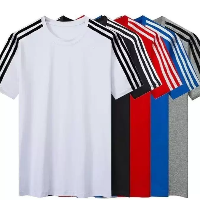 新款团建服夏季潮时尚班服中考体育考试休闲运动套装男女双杠短袖