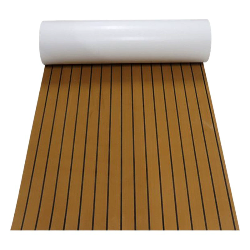 Обрабатываемый коричневый черный нижний антифрикционный антивозрастной коврик для ванной комнаты на колесах на яхте, Противоскользящий коврик из этиленвинилацетата, имитация тикового дерева, коврик для палубы