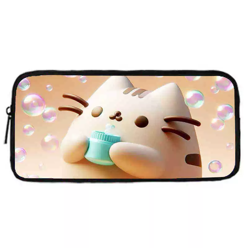 Рюкзак учебный Pusheen Fat Jimao с принтом периферийного типа, через стекло, зарубежная торговля, школьный рюкзак