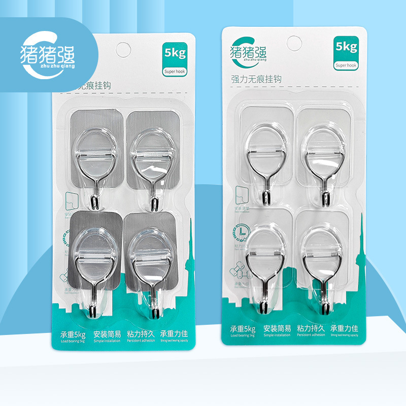 Strong Adhesive Wall Hooks, Transparent Hooks, No-Drill Hooks, Traceless Heavy-Duty Hooks for Bathroom and Kitchen Strong Adhesive Wall Hooks, Transparent Hooks, No-Drill Hooks, Traceless Heavy-Duty Hooks for Bathroom and Kitchen