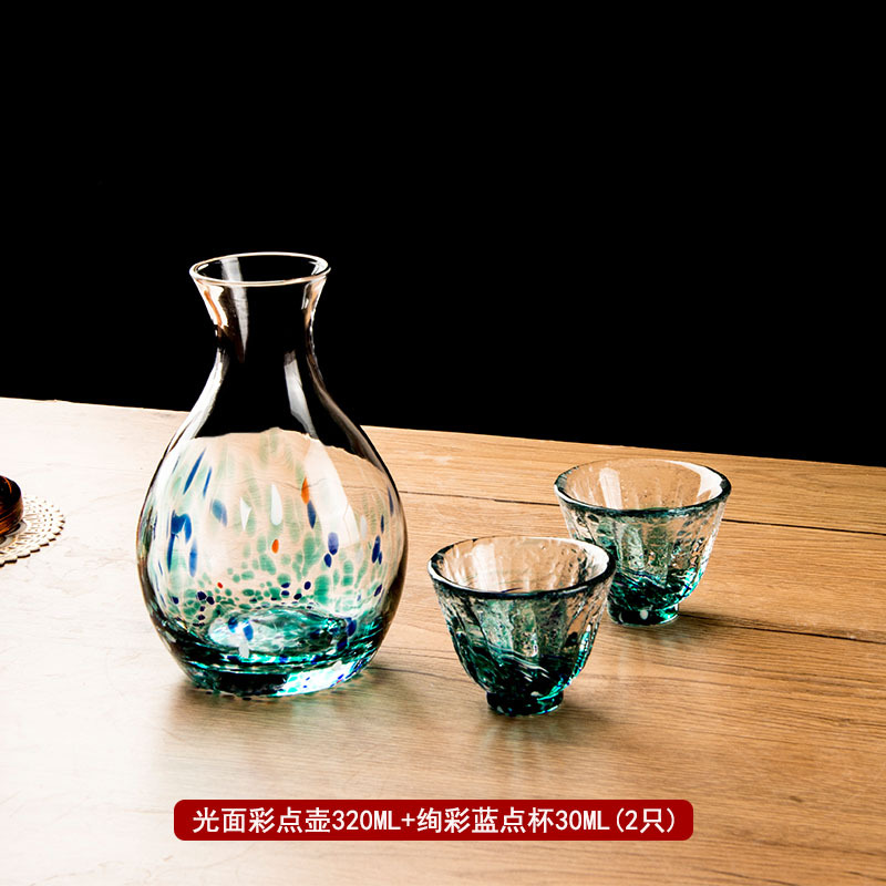 Glossy colorful dot pot + colorful dot cup 30ml (2 pieces)