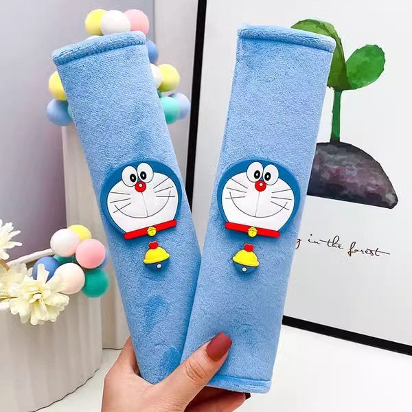Funda Protectora para Cinturón de Seguridad Poliéster Suave Anti-presión para Automóvil