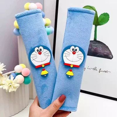Car Seat Belt Shoulder Cover, High-End, Anti-Strangle, Soft, Jingle Cat, Cute, Extended Car Decoration Cartoon
