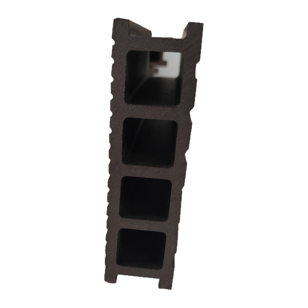 Piso de plástico de madera al aire libre plástico piso de madera jardín patio ingeniería al aire libre decorativo agujero cuadrado placa anti-corrosión 149*34