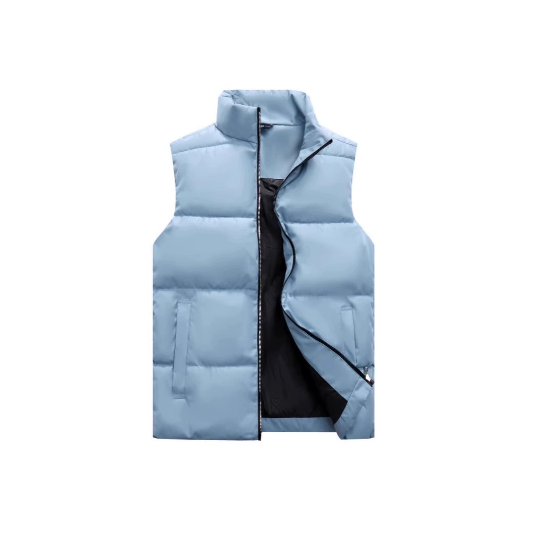 Осенний и зимний теплый хлопковый жилет для молодых людей повседневный дикий воротник куртка толстый жилет модный теплый