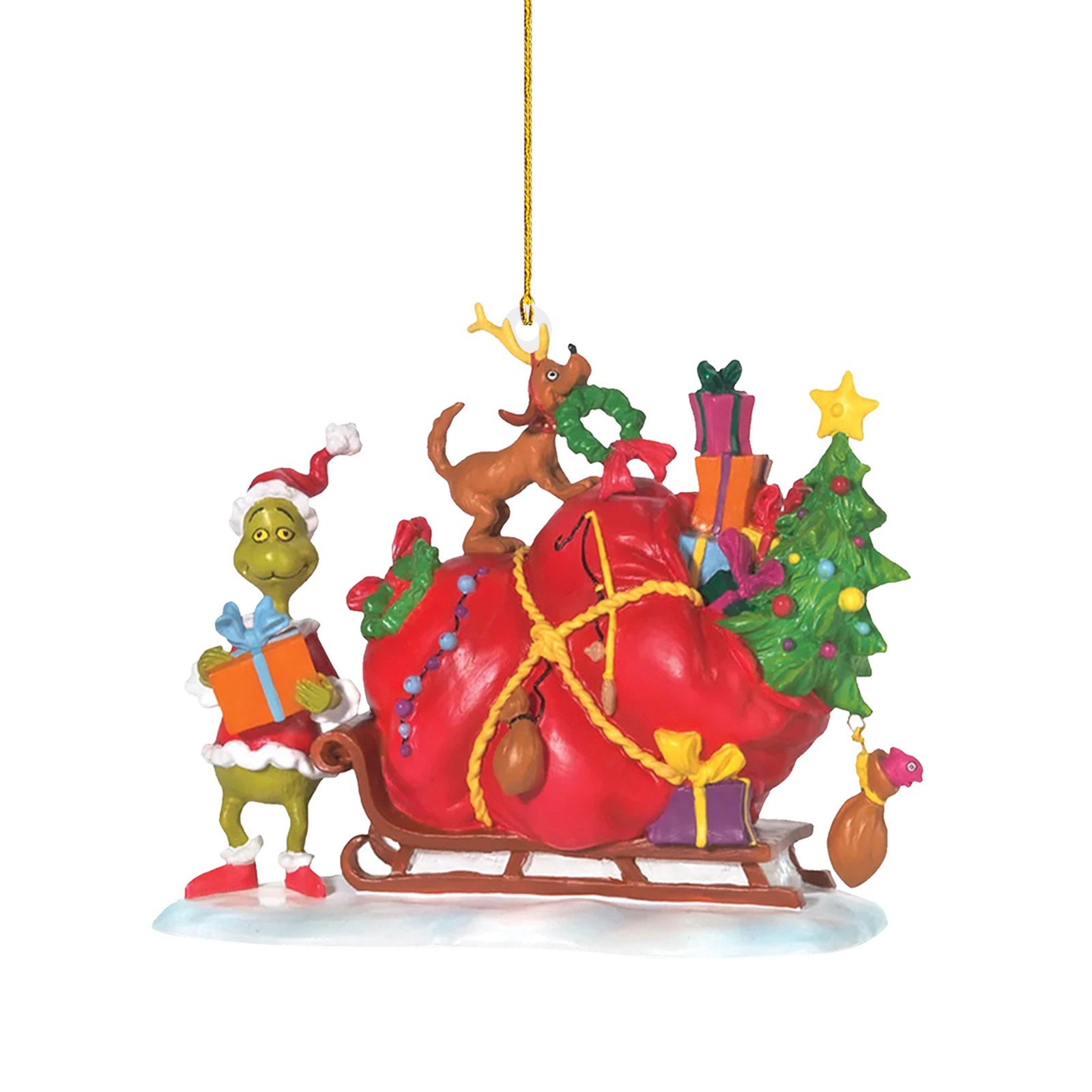 Colgante creativo de Navidad Grinch transfronterizo decoraciones para árboles de Navidad colgante de acrílico