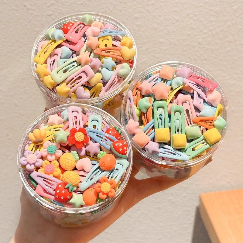 Niños clips de cabello de color lindos clips de cabello de pestaña de lado pequeño clips de cabello bebé no daña tarjeta de cabello