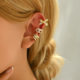 Cross-Border Good Goods Exquisite Bow Ear Bone Clip Gold Electroplated Copper Inlaid Zircon Earrings Non-Pierced Ear Clip Wholesale