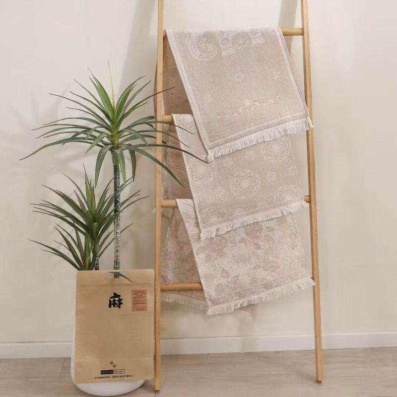 Luxury hemp towels for bathing, soft and absorbent, face towels, towel gift set of three, cross-border bestseller Luxury hemp towels for bathing, soft and absorbent, face towels, towel gift set of three, cross-border bestseller