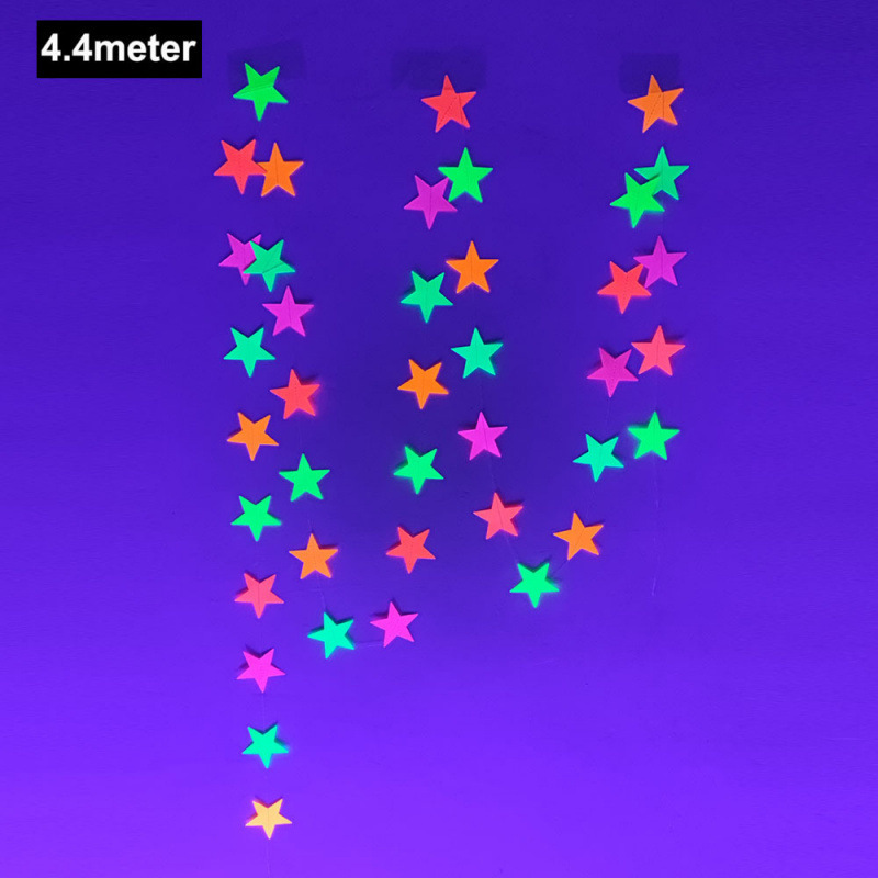 5 Roll UV Blacklight Reactive Tape Fluorescent Cloth Tape