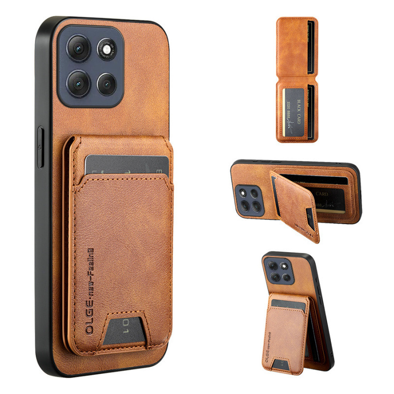 Suitable for Motog86Power Mobile Phone Case G100Pro Cow Pattern Leather Magnetic Card Holder Case Foreign Trade New High-End G06 Suitable for Motog86Power Mobile Phone Case G100Pro Cow Pattern Leather Magnetic Card Holder Case Foreign Trade New High-End G06