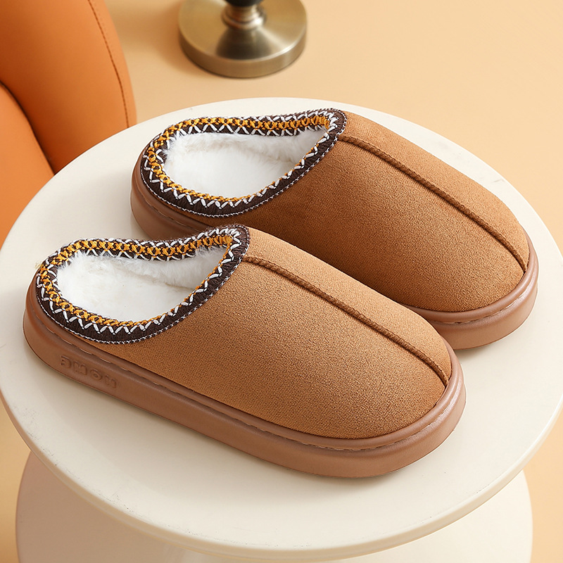 Pantuflas de algodón cálidas para invierno, estilo étnico, casuales, ligeras, para hombre y mujer, para uso en exteriores image 7