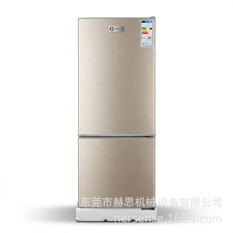 Foreign Trade 230L Refrigerator 2 Doors Silver Gray Black Upper Refrigeration Lower Freezer Export English Foreign Trade 230L Refrigerator 2 Doors Silver Gray Black Upper Refrigeration Lower Freezer Export English