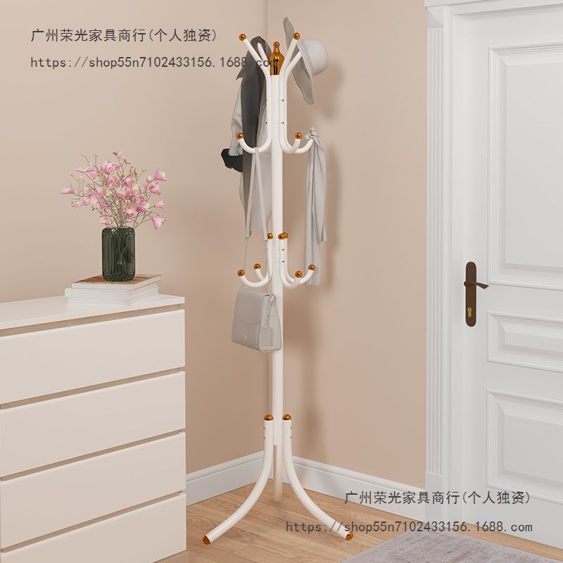 Coat Rack Floor-Standing Bedroom Clothes Rack Simple Vertical Clothes Rack Home Door Bag Rack Living Room Storage Rack