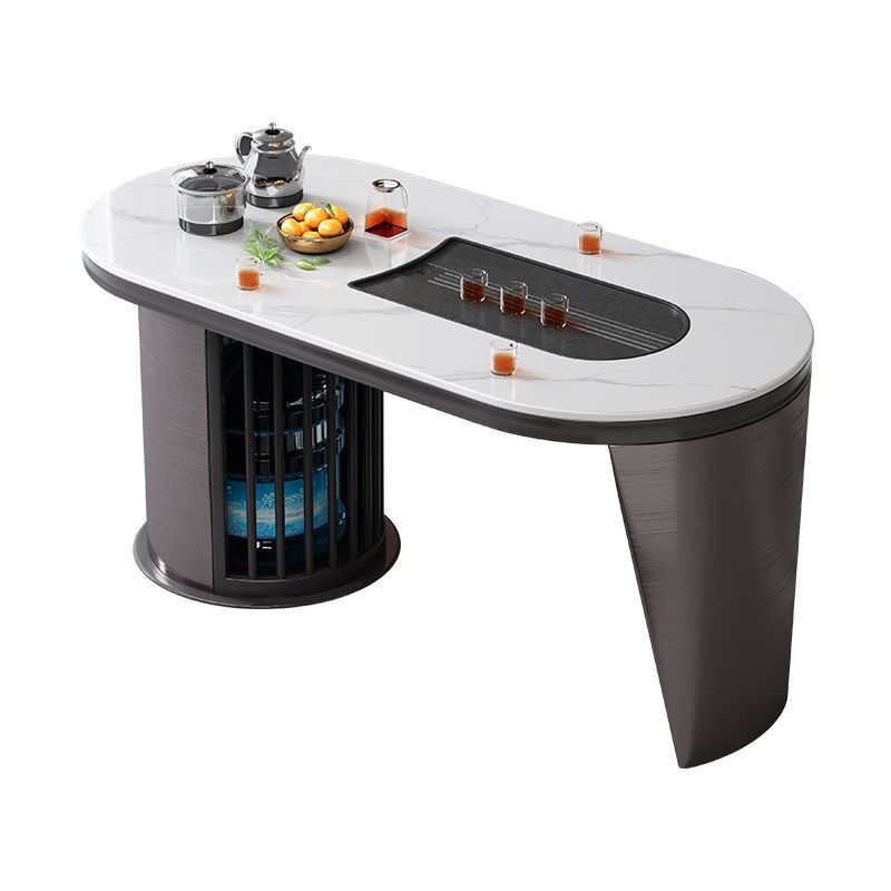 Mesa de té balcón mesa de té moderna simple tabla de roca mesa y silla de lujo ligera combinación de mesa de té de oficina en el hogar un conjunto completo