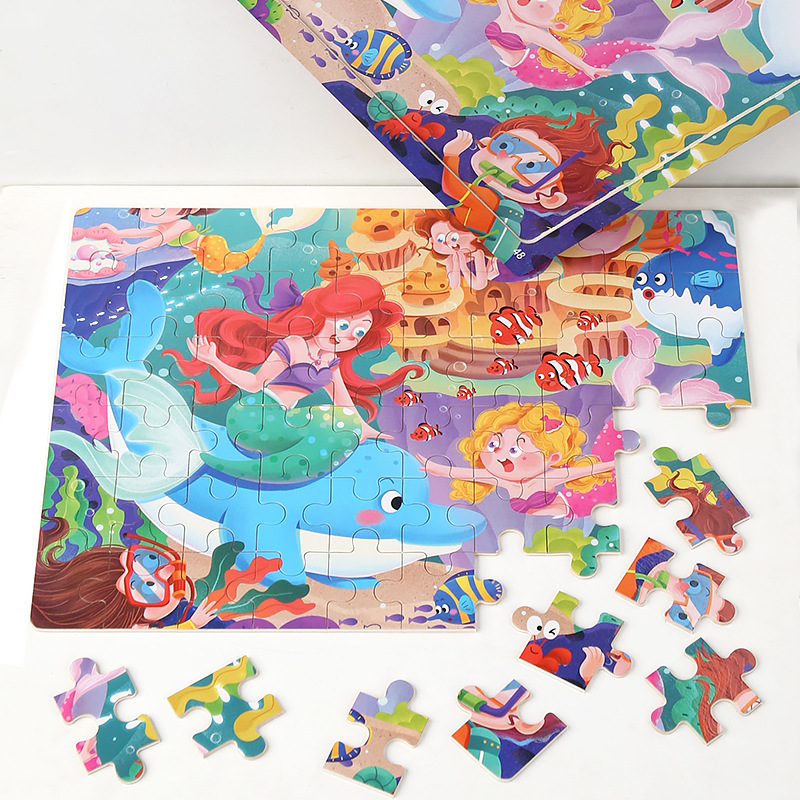 60 piezas de rompecabezas de madera para niños, juguetes educativos de educación temprana para niños de 3 a 6 años, regalos de bloques de construcción ensamblados para niños y niñas