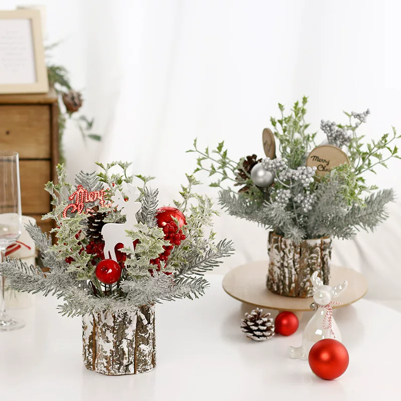 Christmas realistic small decorations, 30cm, home decor