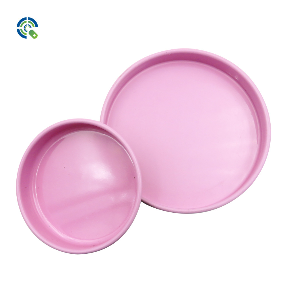供应小口径平底内塞盖 免封口食品级马口铁盖 纸罐用粉色拍底盖