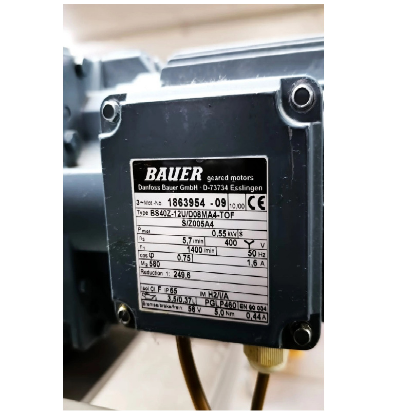 BAUER电机BS40Z-12U/DHE08LA 4-TOF-S/ESX010A5； Nr：189N2492