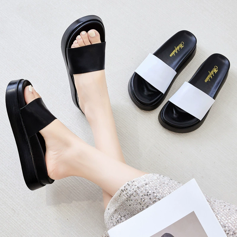 Маленькие женские туфли 313233 высокие ноги маленькие тапочки сосновые кексы с плоским дном на толстом каблуке