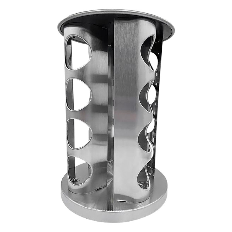 Amazon caliente de acero inoxidable botella condimento traje 16 botellas condimento con estante giratorio pimienta Shaker