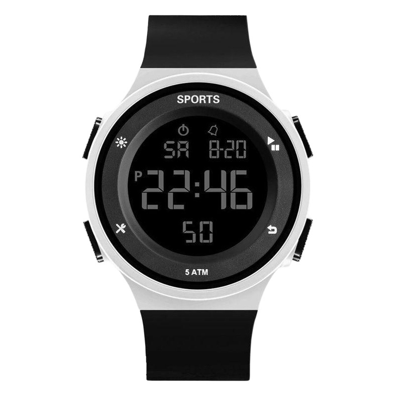 Reloj electrónico de los hombres de la escuela secundaria y estudiantes de secundaria de moda simple niños y niñas natación impermeable luminoso deportes despertador multifuncional