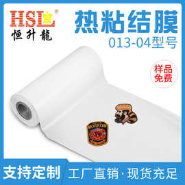 厂家供应常用PO绣花衬底服装辅料商标徽章刺绣用热熔胶膜耐高温